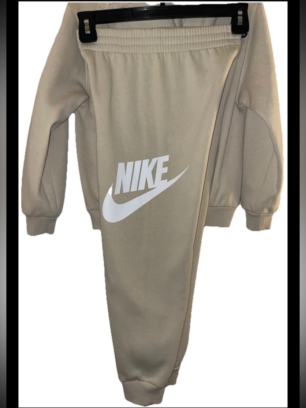 Nike Kids Cream Hoodie Set (Size 7) - Picture 5 of 7